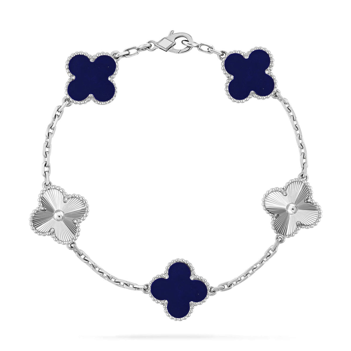 [⭐Novea]CLOVER 5 MOTIF LAPIS LAZULI BRACELET COLLECTION
