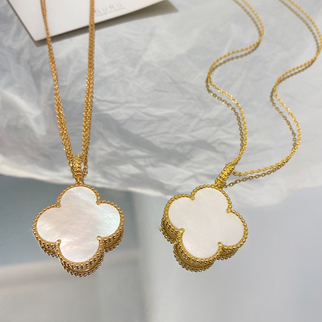 [⭐Novea]CLOVER 25MM MOP LARGE PENDANT NECKLACE