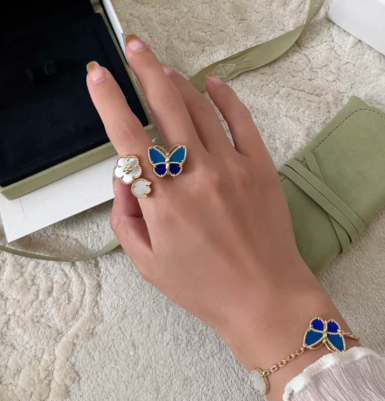 [⭐Novea]2026 NEW TWIN BUTTERFLY LUCKY RING