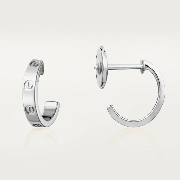 [⭐Novea]LOVE EARRINGS 2.65MM SILVER