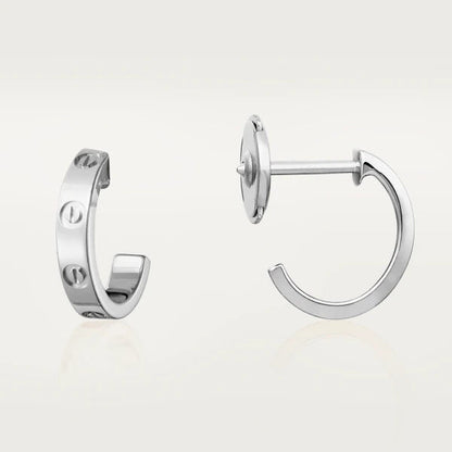 [⭐Novea]LOVE EARRINGS 2.65MM SILVER