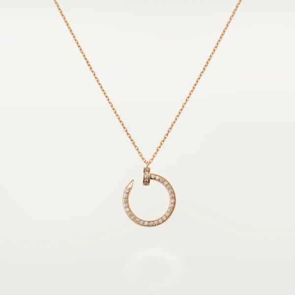 [⭐Novea]JUSTE NECKLACE PINK GOLD DIAMONDS