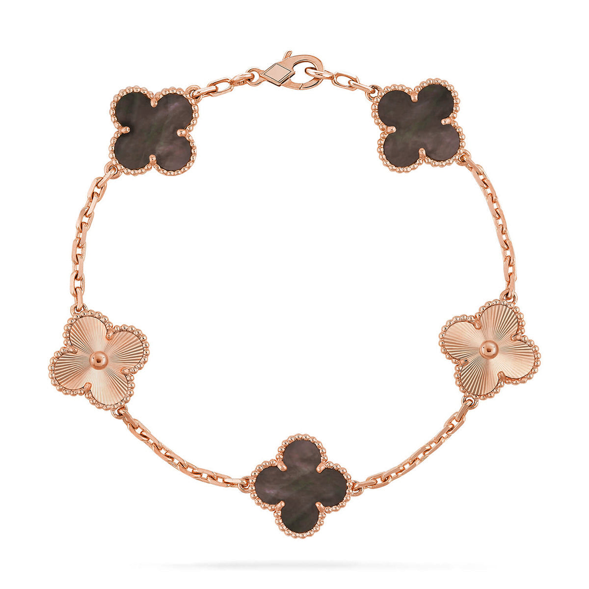 [⭐Novea] CLOVER 5 MOTIF GRAY MOP BRACELET COLLECTION