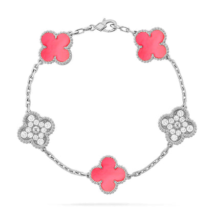 [⭐Novea] CLOVER 5 MOTIFS  PINK MOP BRACELET COLLECTION