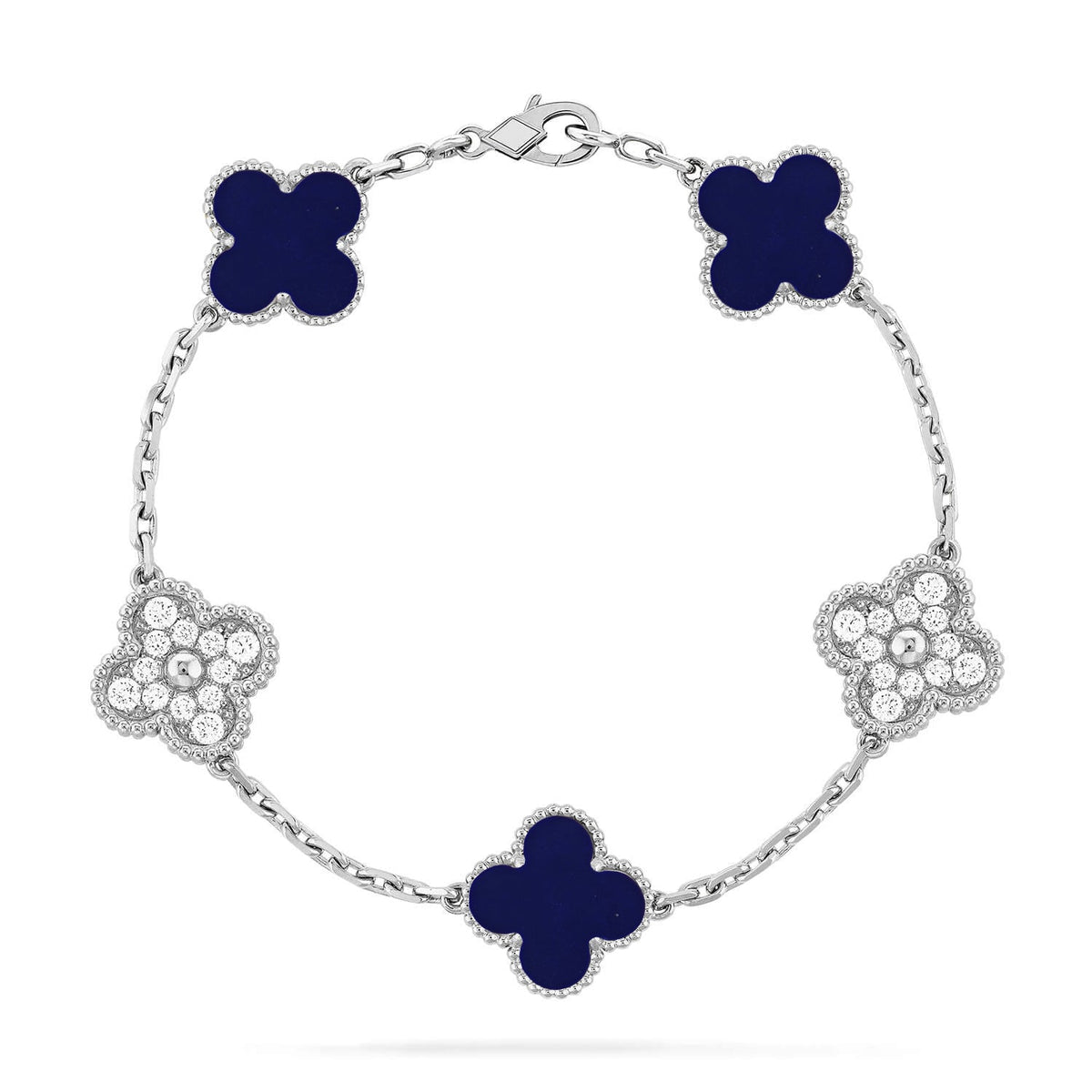 [⭐Novea]CLOVER 5 MOTIF LAPIS LAZULI BRACELET COLLECTION