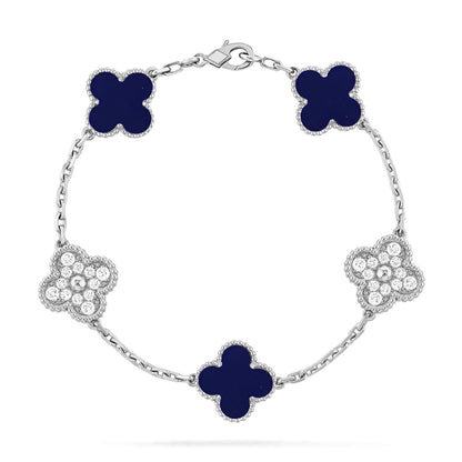 [⭐Novea]CLOVER 5 MOTIF LAPIS LAZULI BRACELET COLLECTION