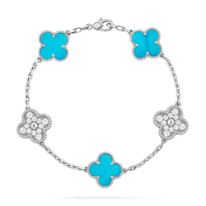 [⭐Novea] CLOVER 5 MOTIF TURQUOISE BRACELET COLLECTION