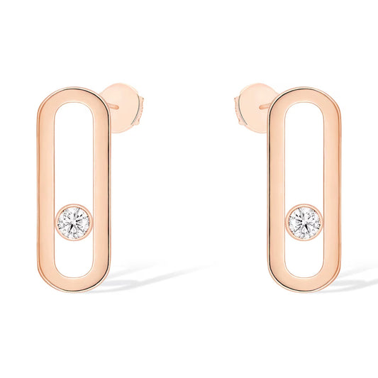 [⭐Novea]MOVE UNO SMALL 1 DIAMOND EARRINGS