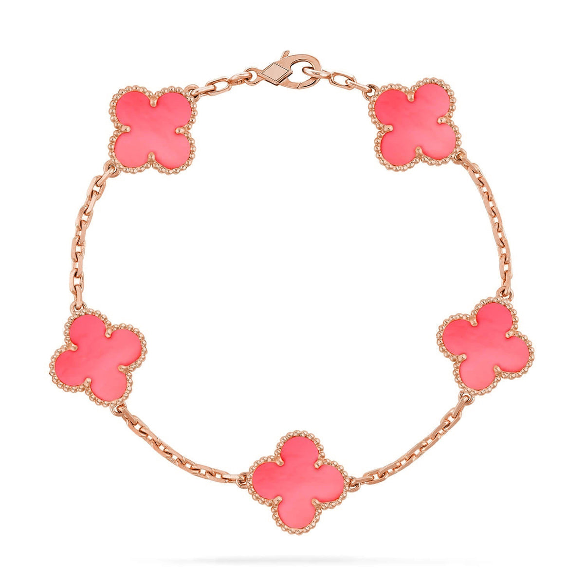 [⭐Novea] CLOVER 5 MOTIFS  PINK MOP BRACELET COLLECTION
