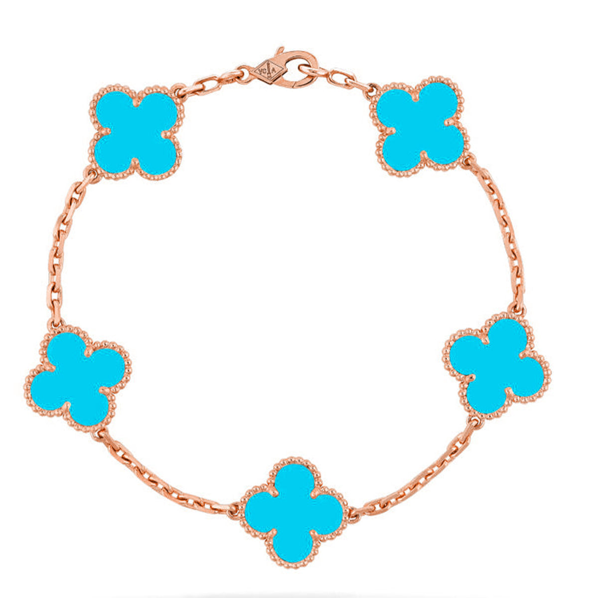[⭐Novea] CLOVER 5 MOTIF TURQUOISE BRACELET COLLECTION
