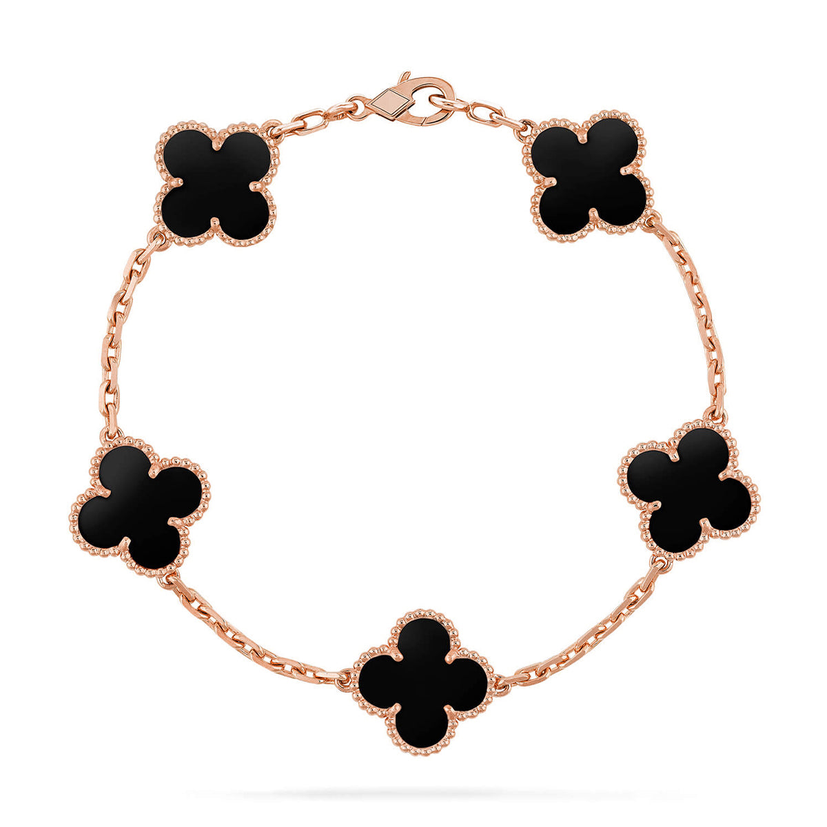 [⭐Novea] CLOVER 5 MOTIF ONYXS BRACELET COLLECTION