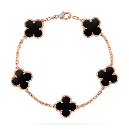 [⭐Novea] CLOVER 5 MOTIF ONYXS BRACELET COLLECTION