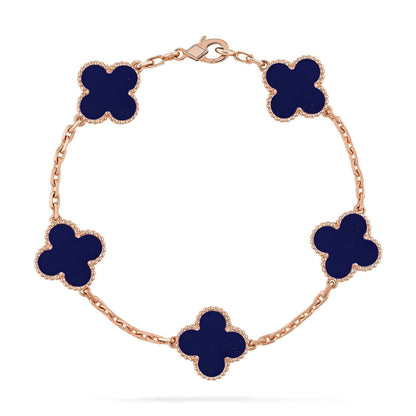 [⭐Novea]CLOVER 5 MOTIF LAPIS LAZULI BRACELET COLLECTION