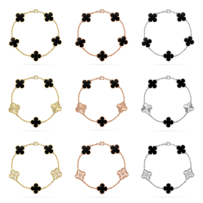 [⭐Novea] CLOVER 5 MOTIF ONYXS BRACELET COLLECTION