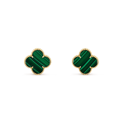 [⭐Novea]CLOVER MINI 9.5MM MALACHITE  EARRINGS