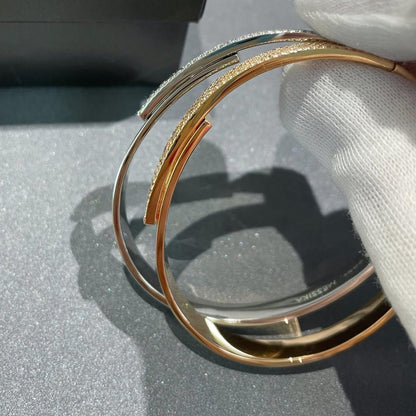 [⭐Novea]Move Noa Rose Gold Pavé Diamond Bangle Bracelet