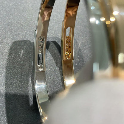 [⭐Novea]Move Noa Rose Gold Pavé Diamond Bangle Bracelet