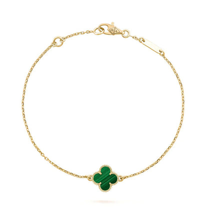 [⭐Novea]CLOVER BRACELET MALACHITE 1 MOTIF