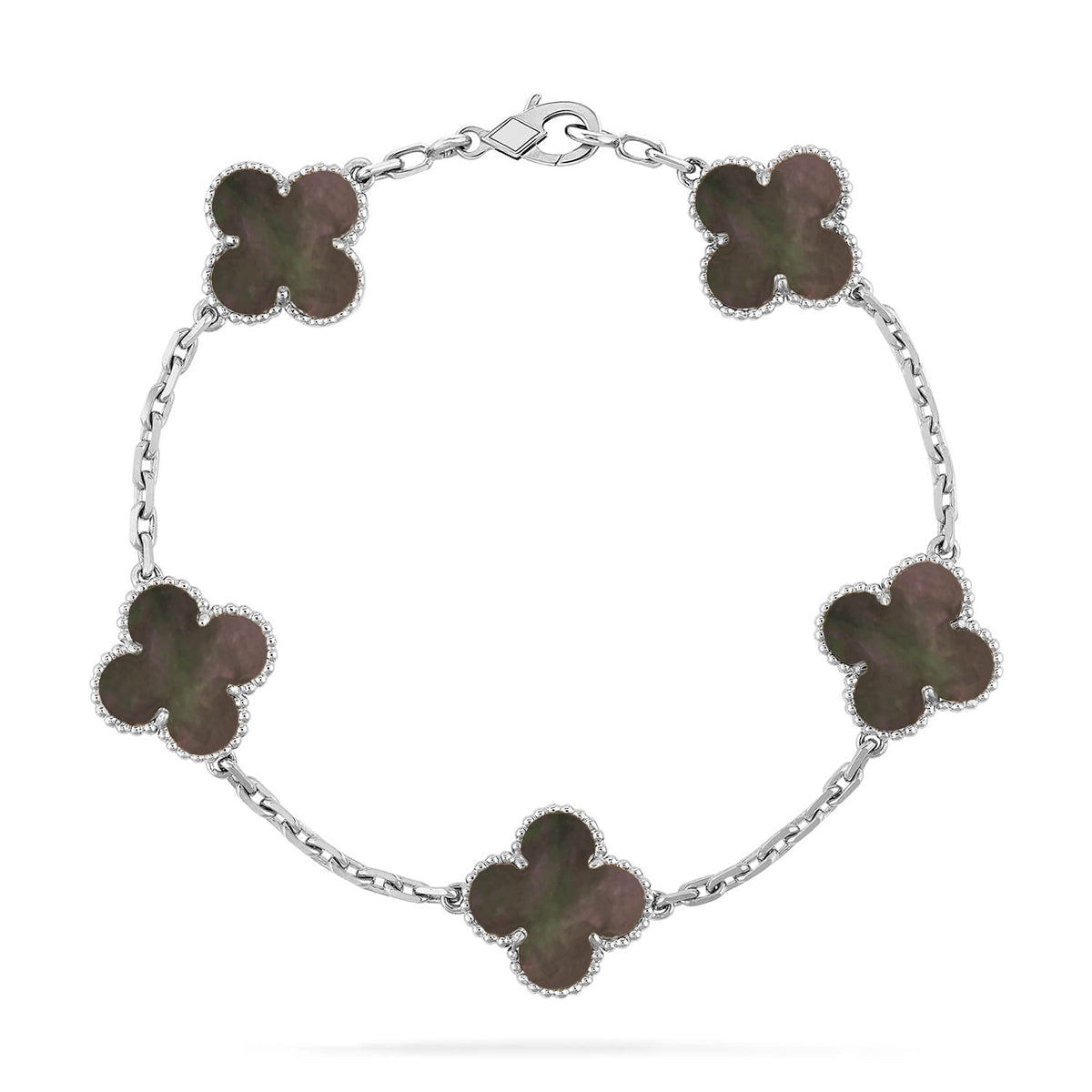 [⭐Novea] CLOVER 5 MOTIF GRAY MOP BRACELET COLLECTION