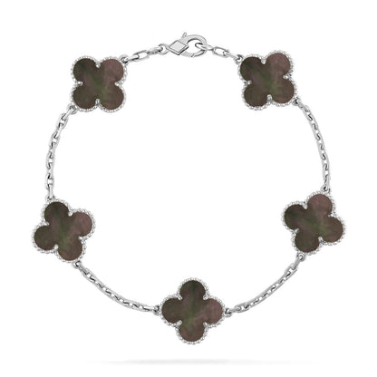 [⭐Novea] CLOVER 5 MOTIF GRAY MOP BRACELET COLLECTION