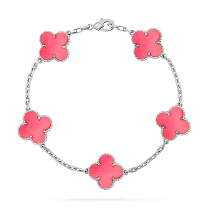 [⭐Novea] CLOVER 5 MOTIFS  PINK MOP BRACELET COLLECTION