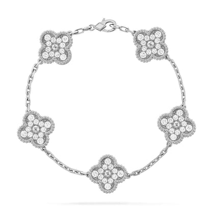 [⭐Novea] CLOVER 5 MOTIF FULL DIAMOND BRACELET COLLECTION