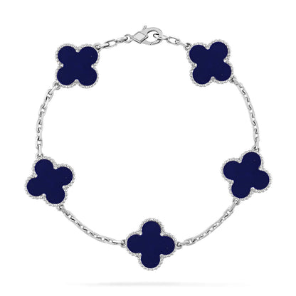 [⭐Novea]CLOVER 5 MOTIF LAPIS LAZULI BRACELET COLLECTION