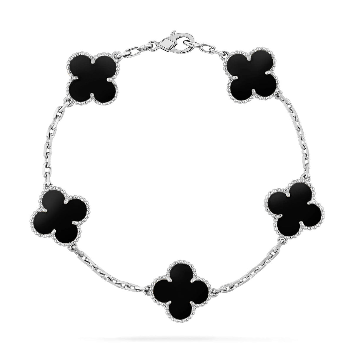 [⭐Novea] CLOVER 5 MOTIF ONYXS BRACELET COLLECTION