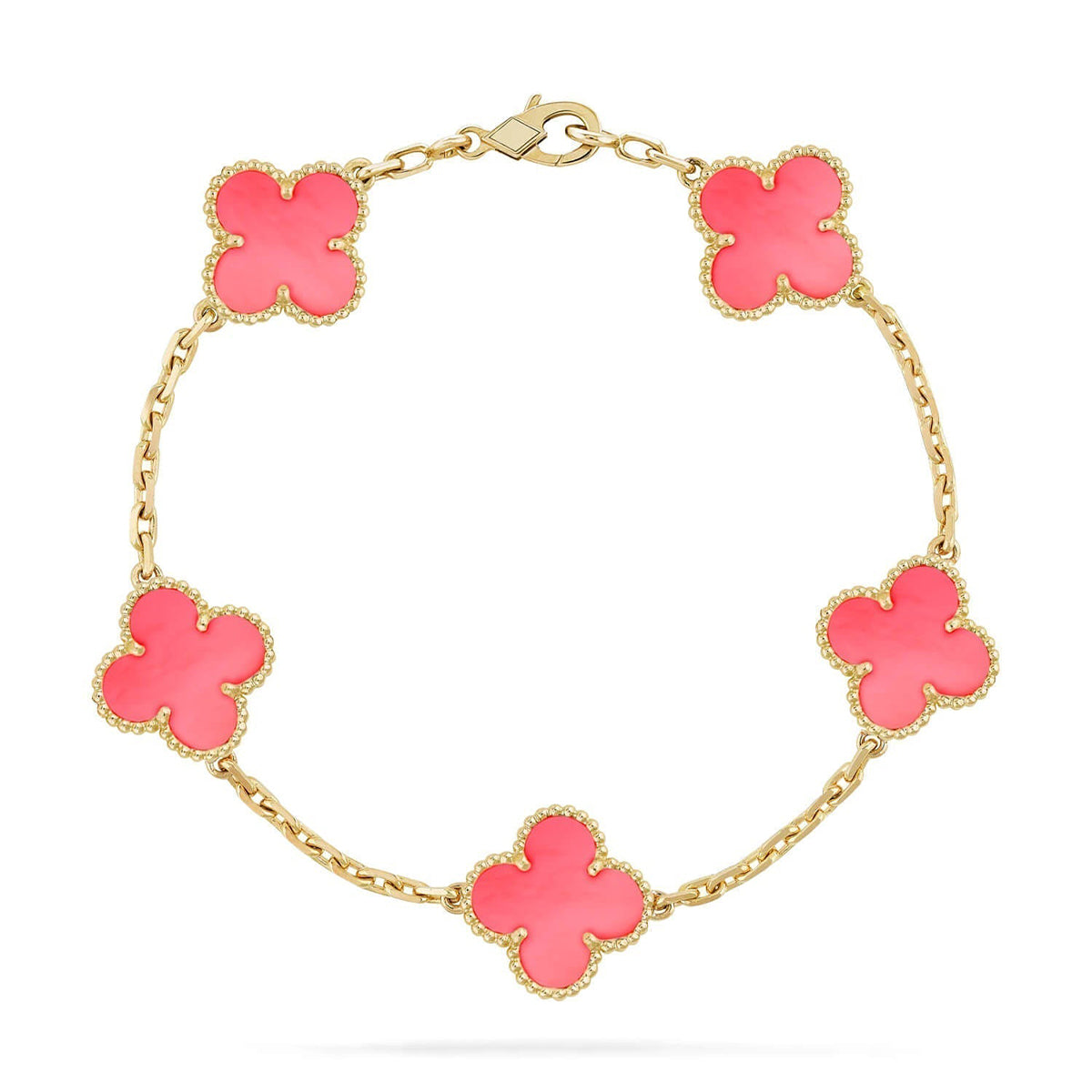 [⭐Novea] CLOVER 5 MOTIFS  PINK MOP BRACELET COLLECTION