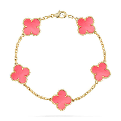 [⭐Novea] CLOVER 5 MOTIFS  PINK MOP BRACELET COLLECTION