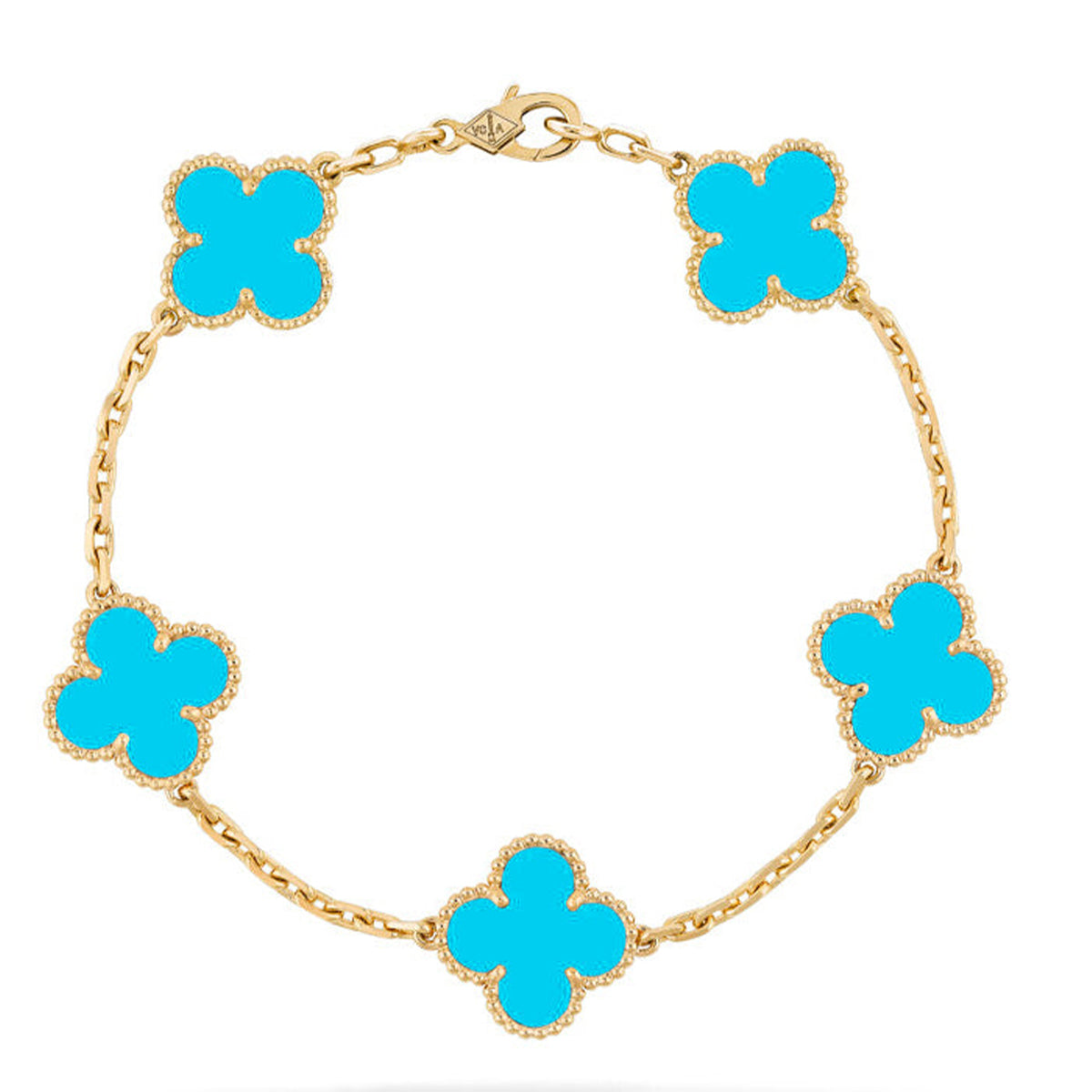[⭐Novea] CLOVER 5 MOTIF TURQUOISE BRACELET COLLECTION