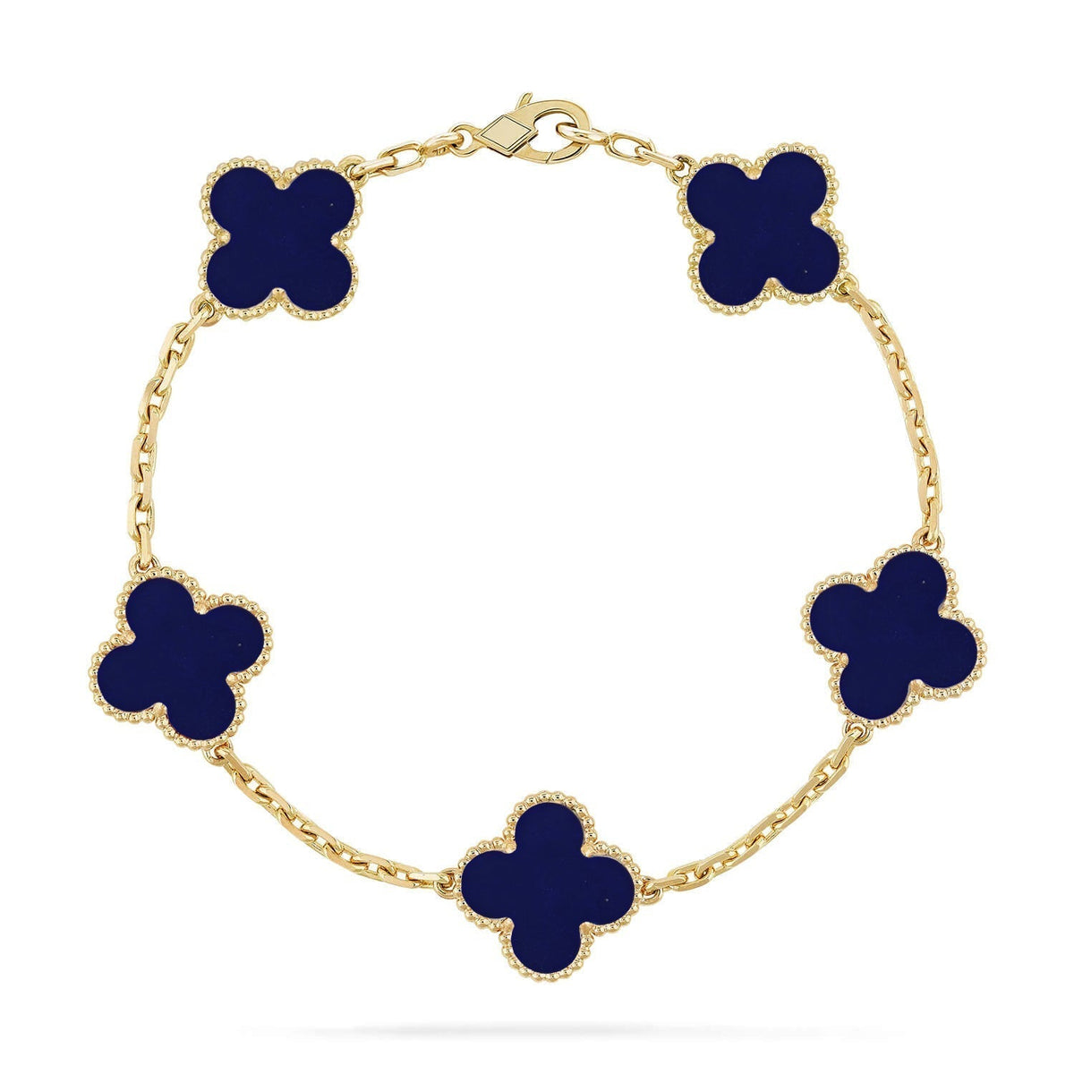 [⭐Novea]CLOVER 5 MOTIF LAPIS LAZULI BRACELET COLLECTION