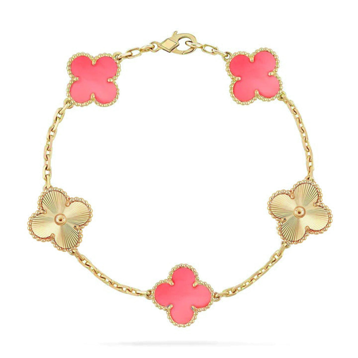 [⭐Novea] CLOVER 5 MOTIFS  PINK MOP BRACELET COLLECTION