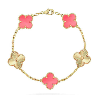 [⭐Novea] CLOVER 5 MOTIFS  PINK MOP BRACELET COLLECTION