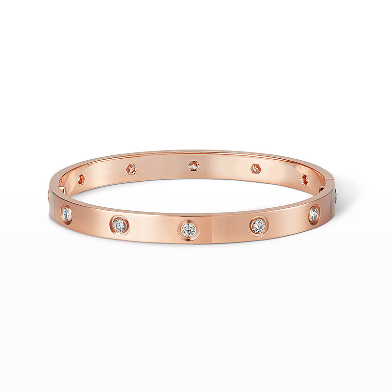 [⭐Novea]LOVE BRACELET 6.1MM 10 DIAMONDS