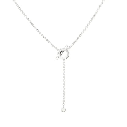 [⭐Novea]FINESSE SILVER DIAMOND NECKLACE