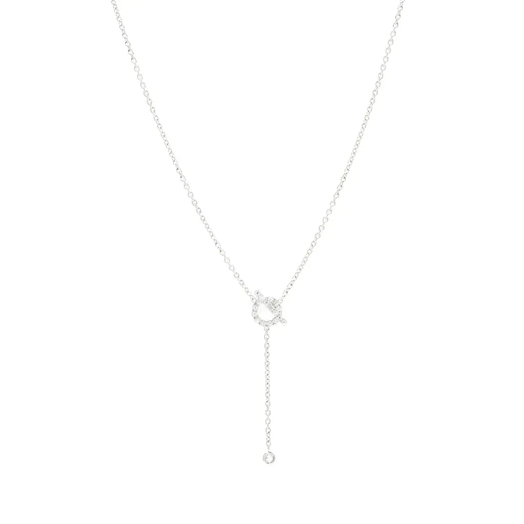 [⭐Novea]FINESSE SILVER DIAMOND NECKLACE
