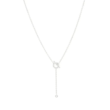 [⭐Novea]FINESSE SILVER DIAMOND NECKLACE