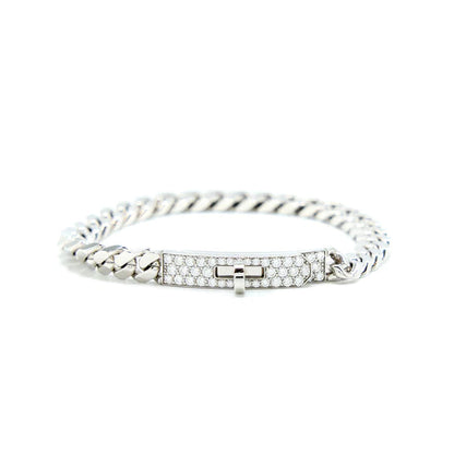 [⭐Novea]KELLY CHAIN SILVER DIAMOND BRACELET
