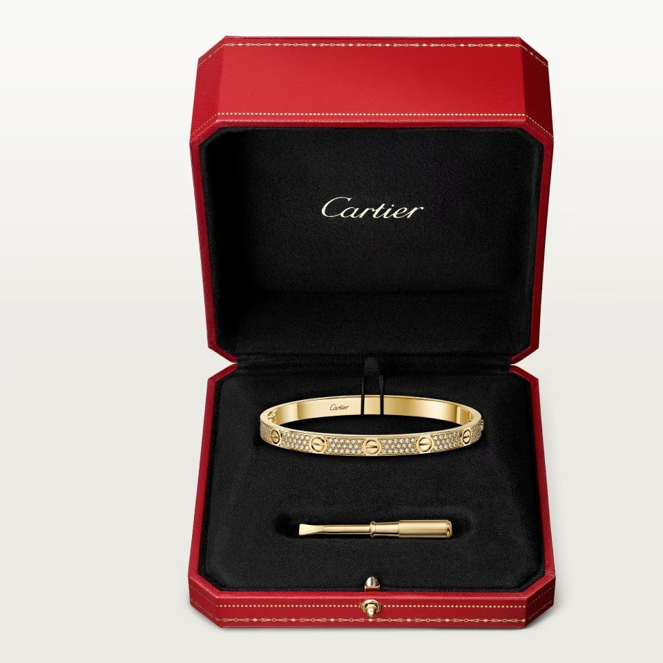 [⭐Novea]LOVE BRACELET 4.8MM DIAMOND-PAVED