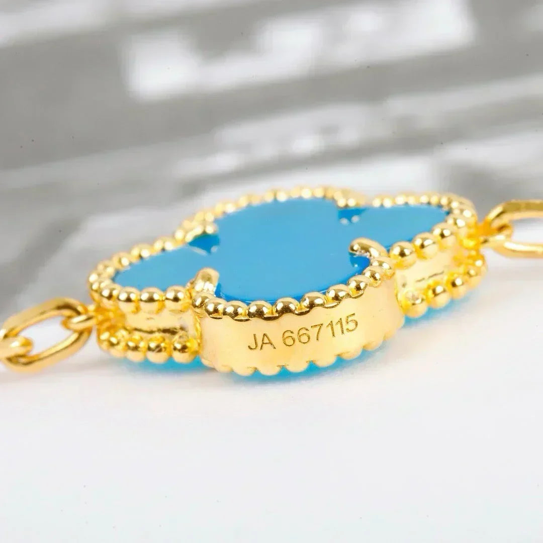 [⭐Novea] CLOVER 5 MOTIF TURQUOISE BRACELET COLLECTION