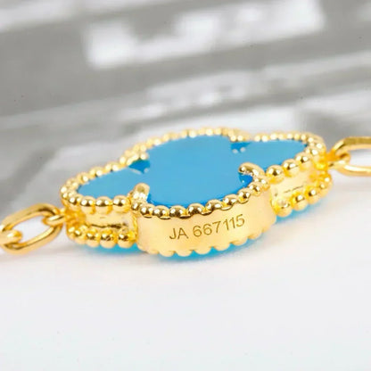 [⭐Novea] CLOVER 5 MOTIF TURQUOISE BRACELET COLLECTION