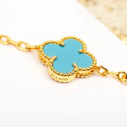 [⭐Novea] CLOVER 5 MOTIF TURQUOISE BRACELET COLLECTION