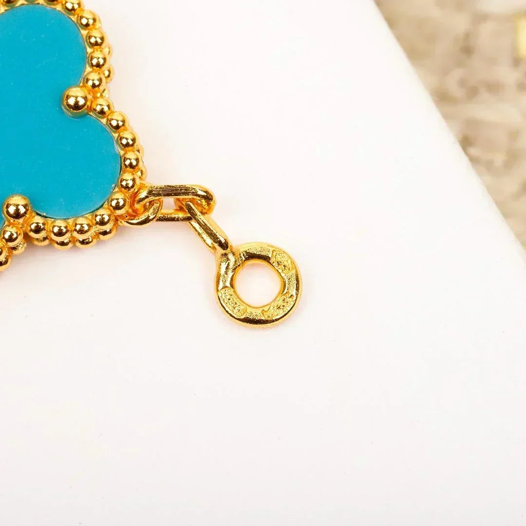 [⭐Novea] CLOVER 5 MOTIF TURQUOISE BRACELET COLLECTION