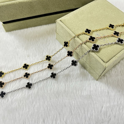 [⭐Novea]CLOVER 6 MOTIF  ONYXS BRACELET