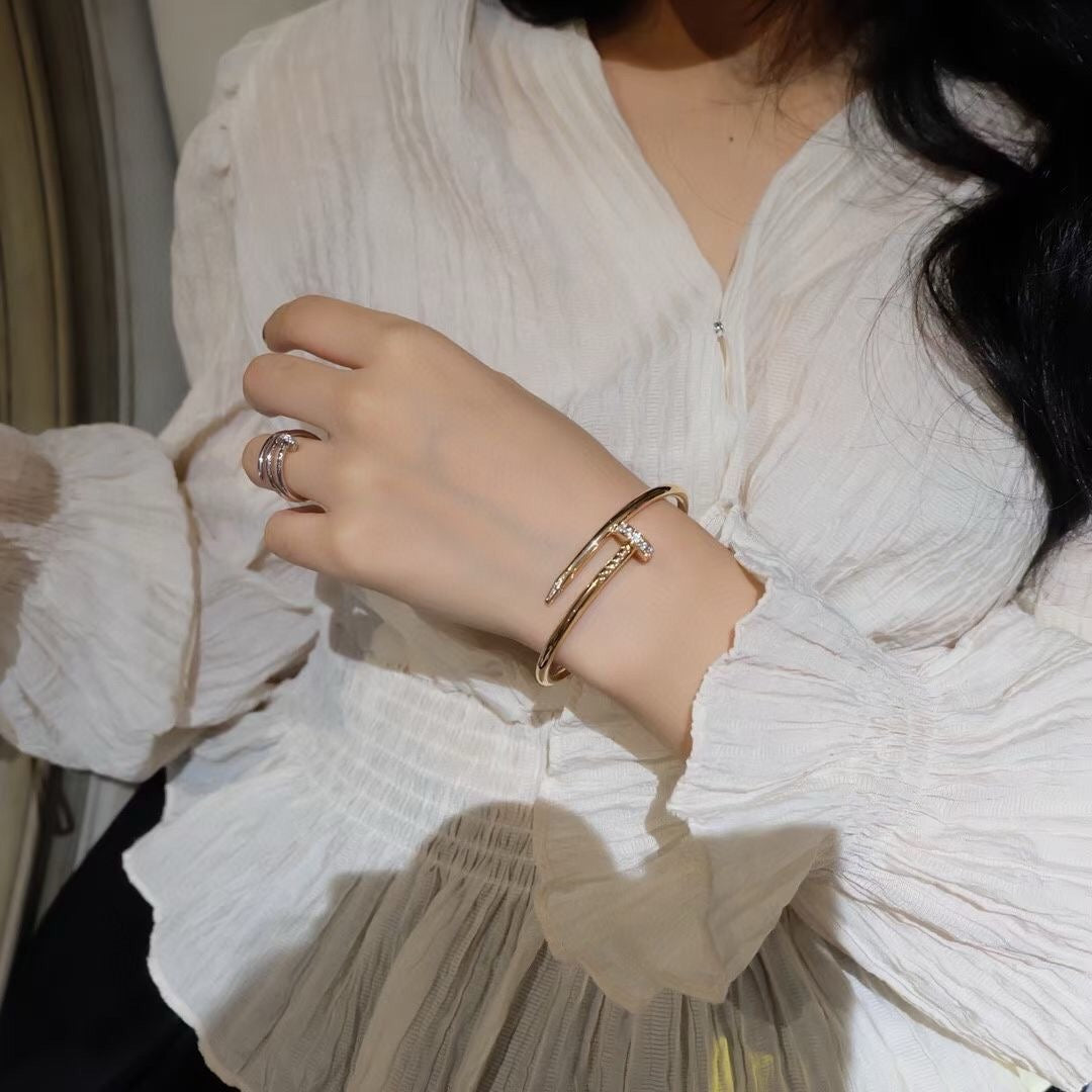 [⭐Novea]JUSTE BRACELET 3.5MM DIAMONDS