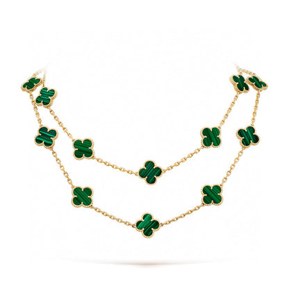 [⭐Novea]CLOVER 20 MOTIFS MALACHITE GOLD