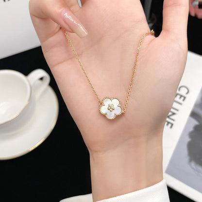 [⭐Novea]LUCKY WHITE MOP PLUM BLOSSOM  BRACELET