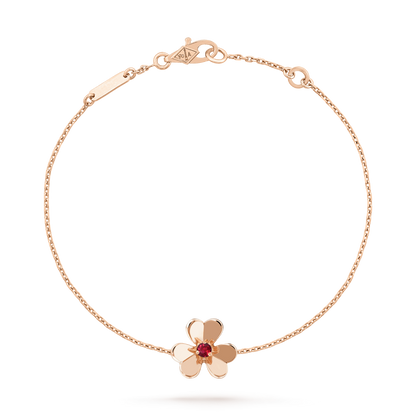 [⭐Novea]FRIVOLE GOLD FLOWER PINK MALACHITE BRACELET