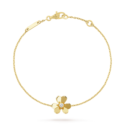 [⭐Novea]FRIVOLE GOLD FLOWER PINK MALACHITE BRACELET